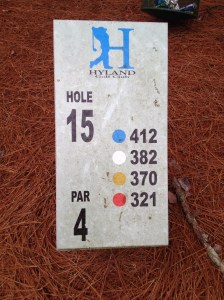 The No. 6 handicap at Hyland
